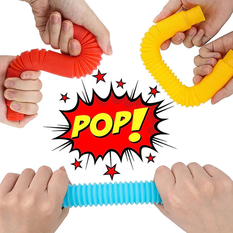 Large Telescopic Sensory Fidget Tube for Stress Relief and Creative Play