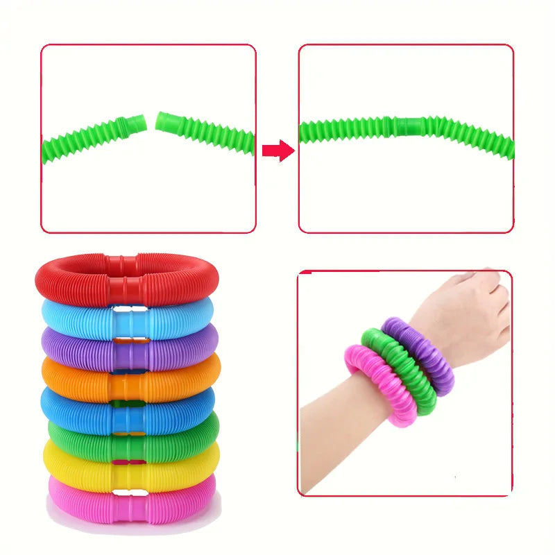 Large Telescopic Sensory Fidget Tube for Stress Relief and Creative Play