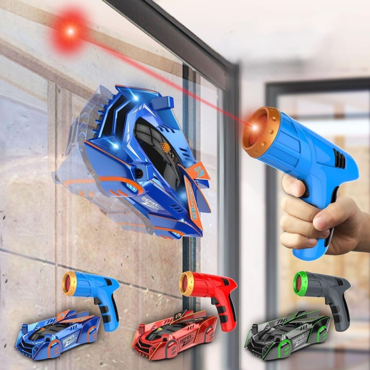 Laser-Controlled Wall-Climbing RC Car for Kids