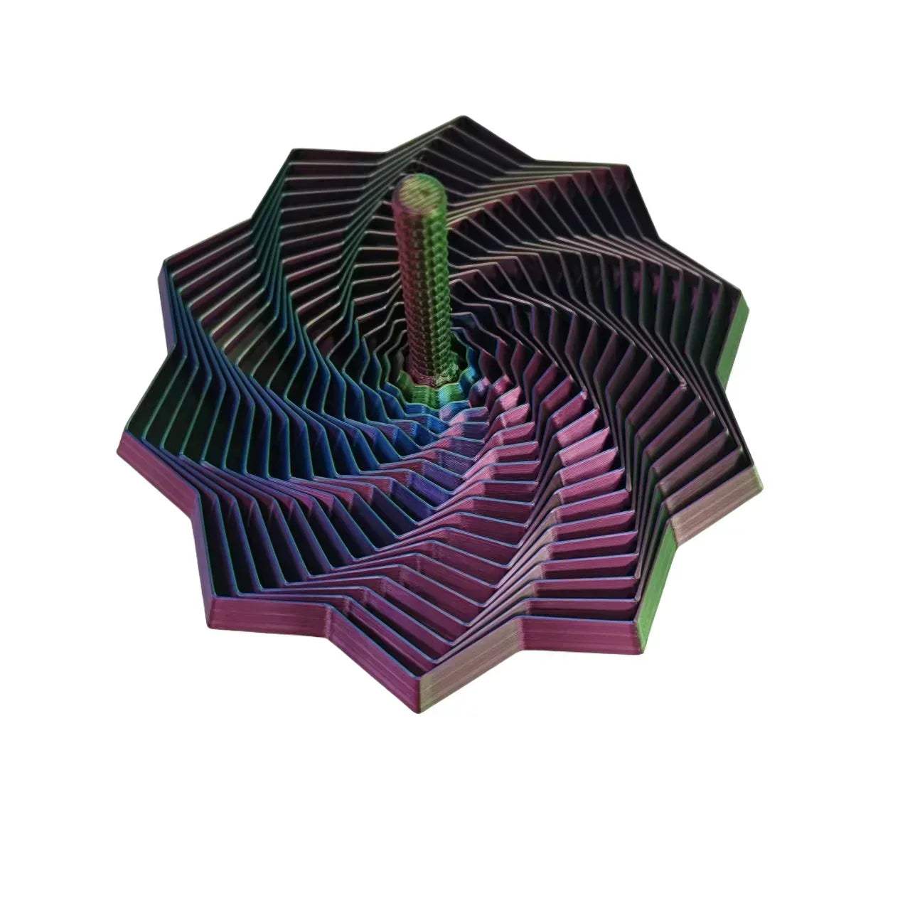 Layered Spiral Geometric Fidget Spinner