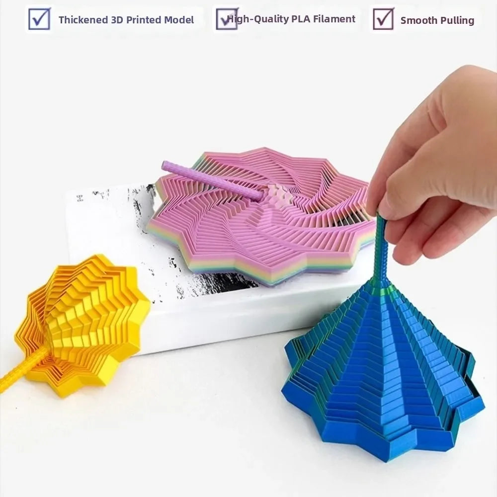 Layered Spiral Geometric Fidget Spinner