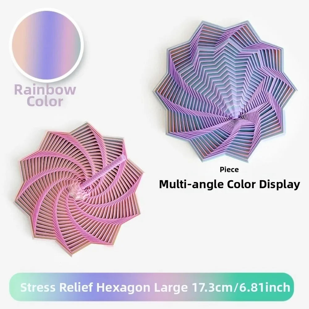 Layered Spiral Geometric Fidget Spinner