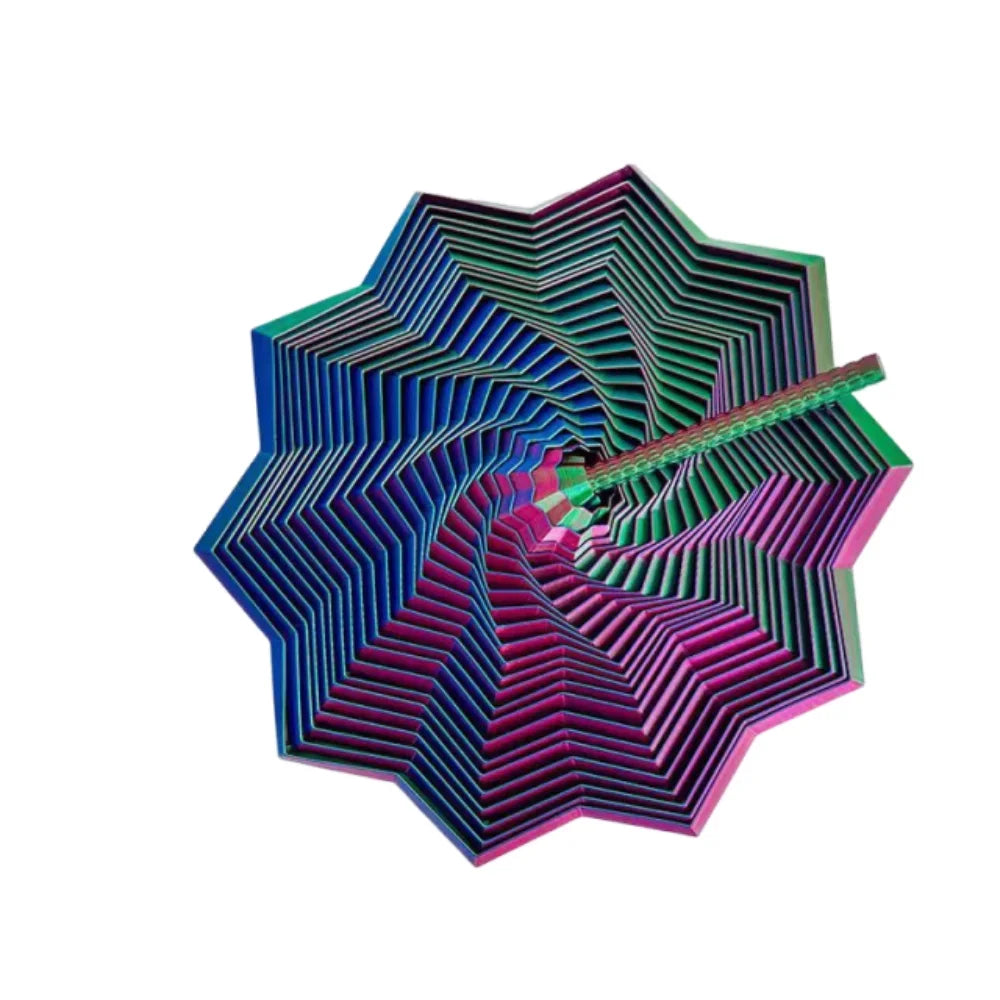 Layered Spiral Geometric Fidget Spinner