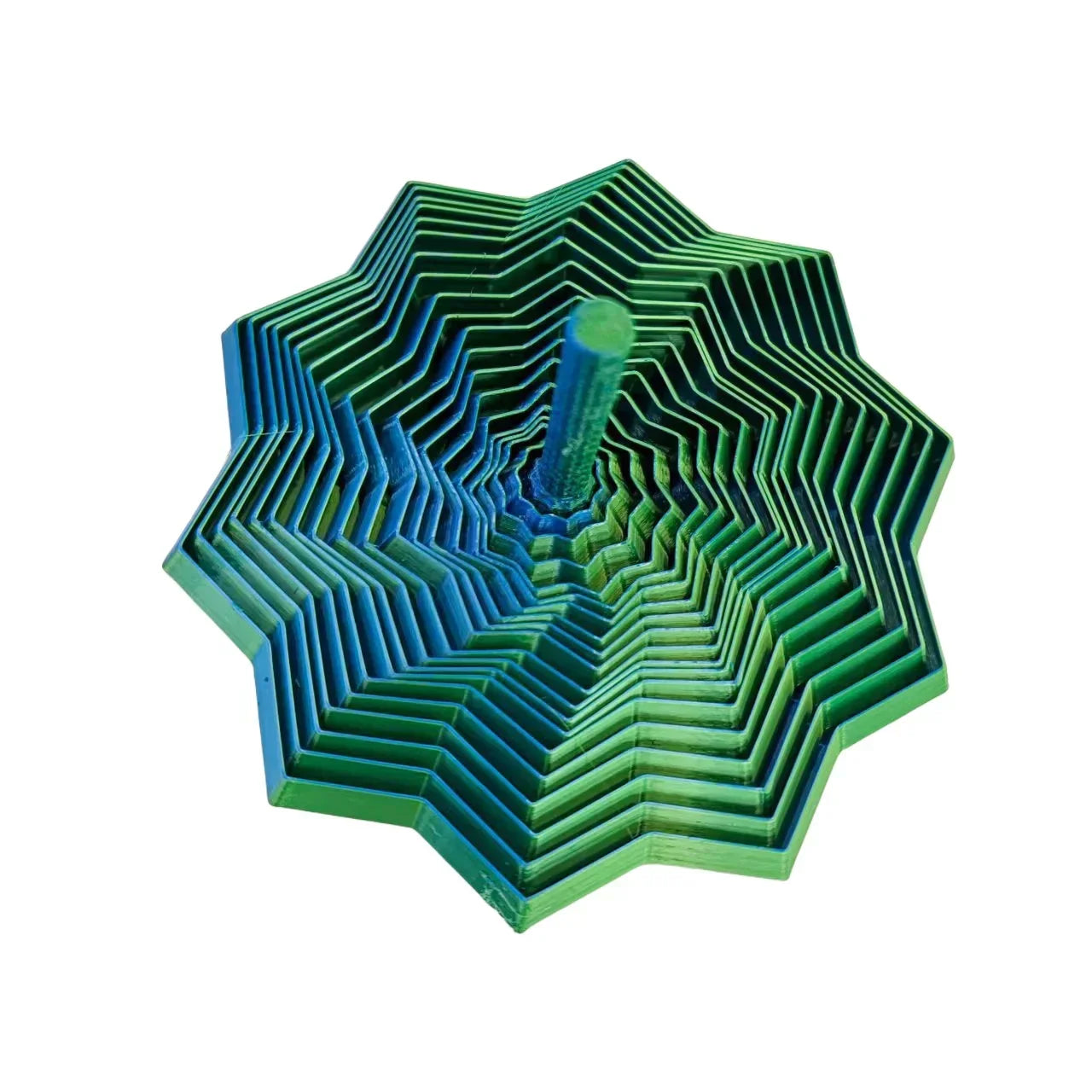 Layered Spiral Geometric Fidget Spinner