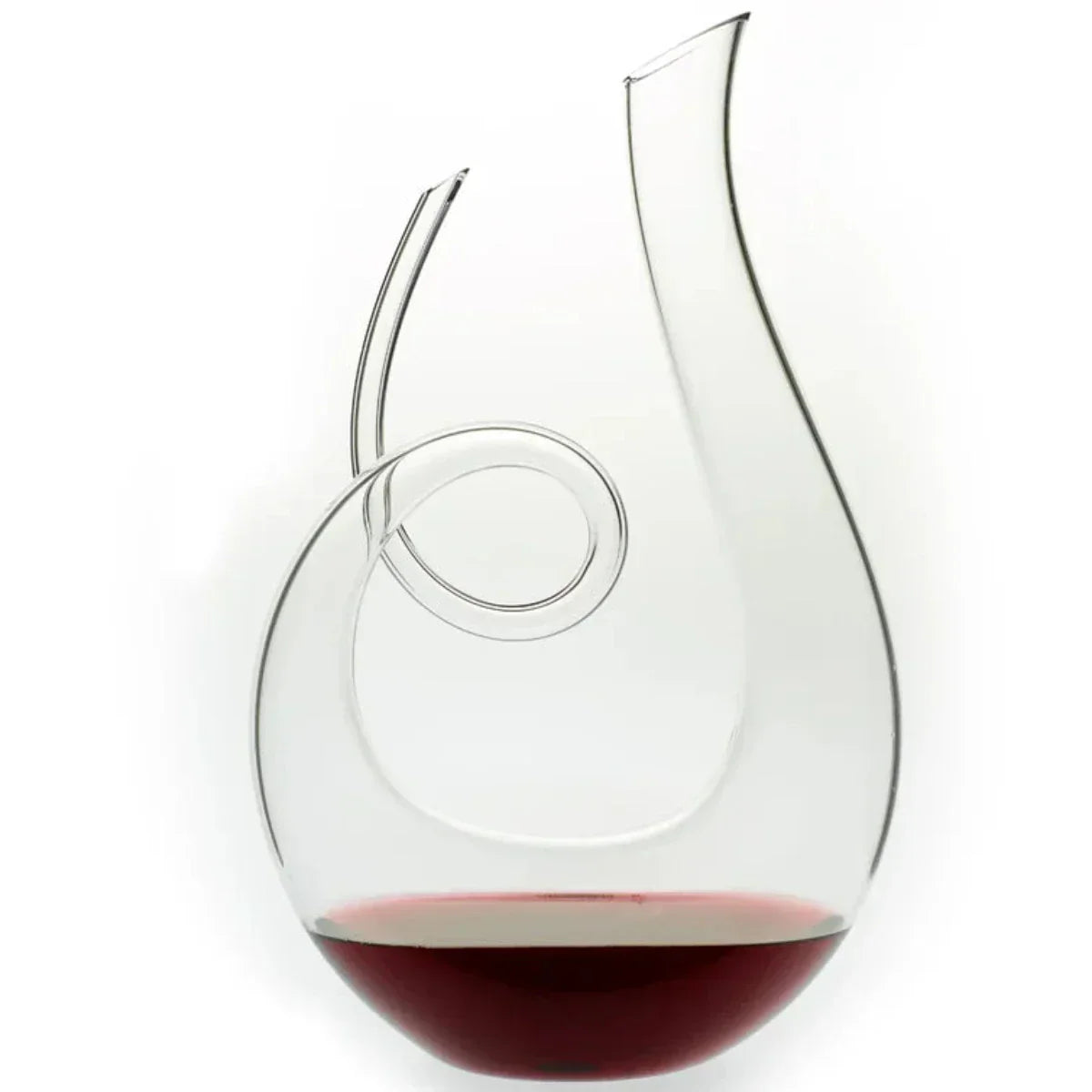 Lead-Free Crystal Wine Decanter with Swirling Design for Optimal Aeration