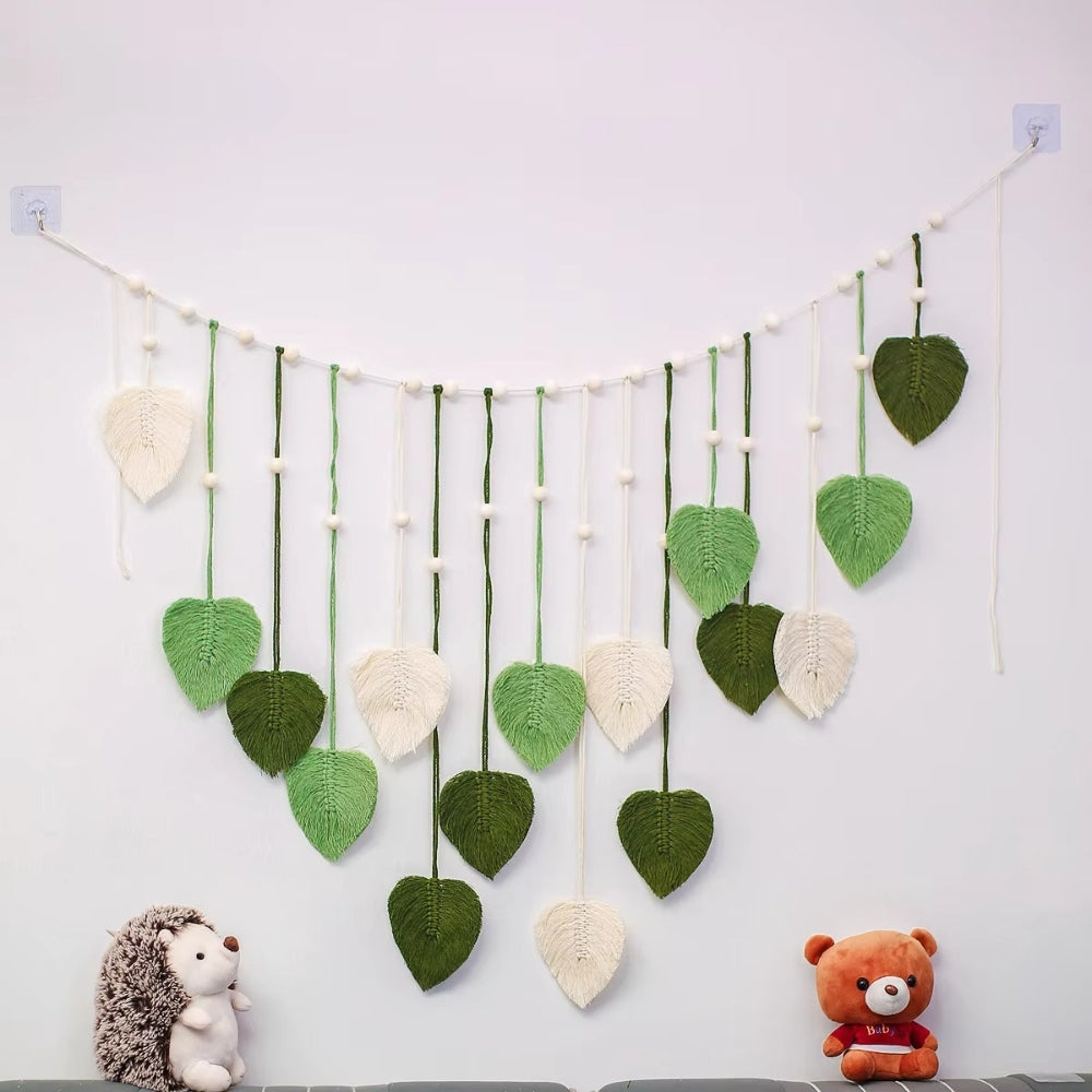 Leaf Macrame Wall Hanging - Eco-Friendly Bohemian Decor