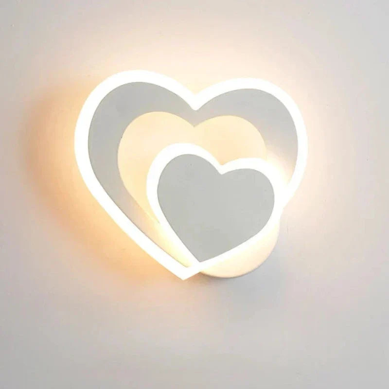 Heart-Shaped Wall Lamp for Cozy Ambiance