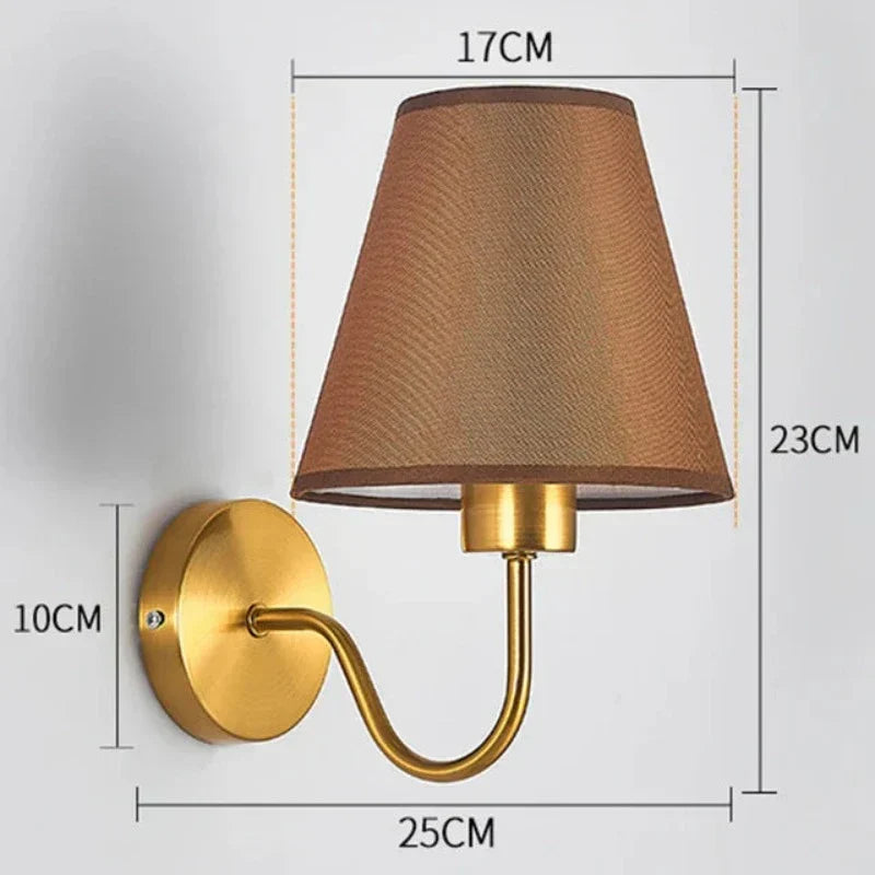 Fabric Wall Light with Timeless Design and Gentle Illumination