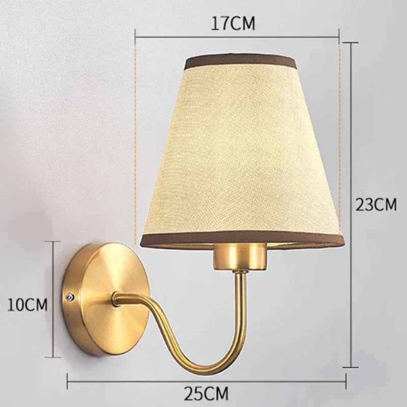 Fabric Wall Light with Timeless Design and Gentle Illumination
