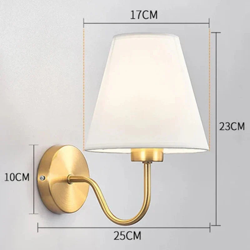 Fabric Wall Light with Timeless Design and Gentle Illumination