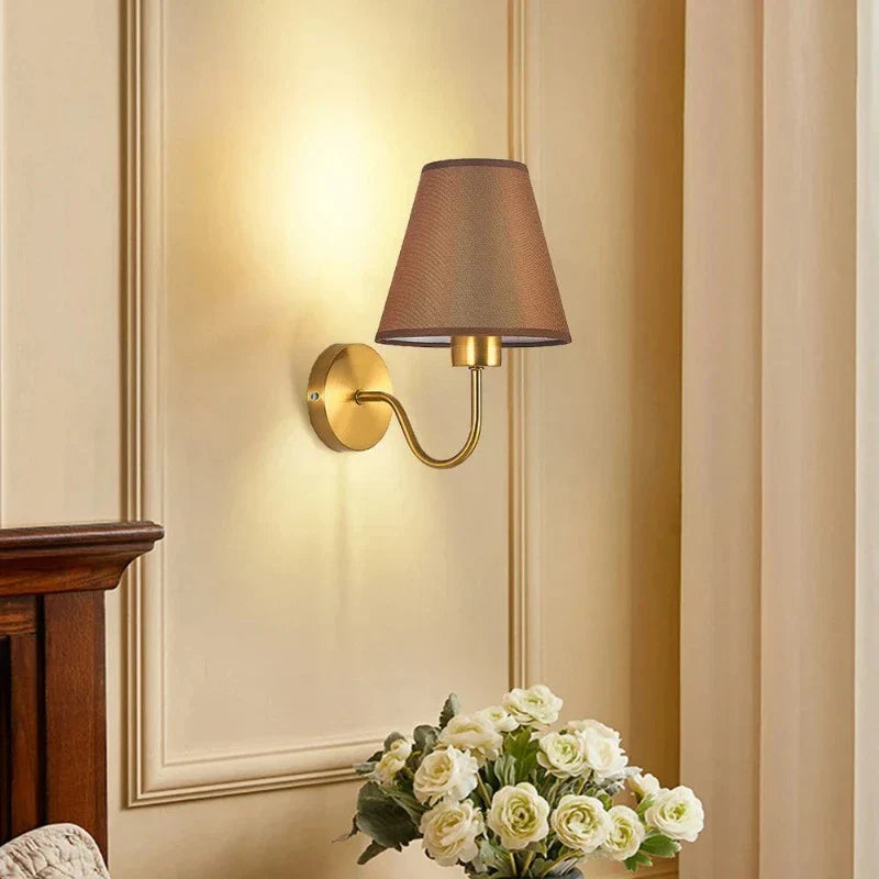 Fabric Wall Light with Timeless Design and Gentle Illumination