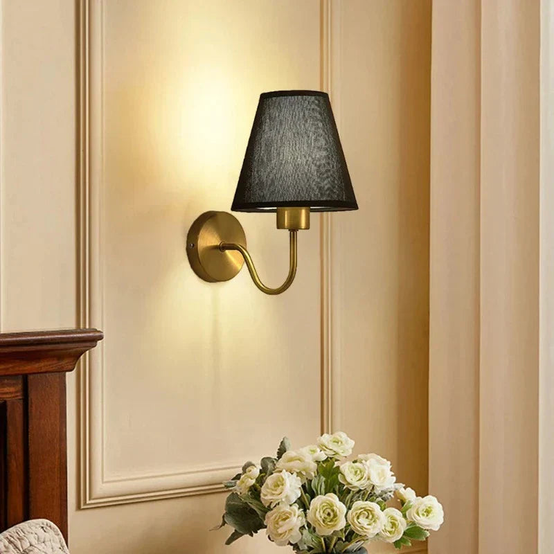 Fabric Wall Light with Timeless Design and Gentle Illumination
