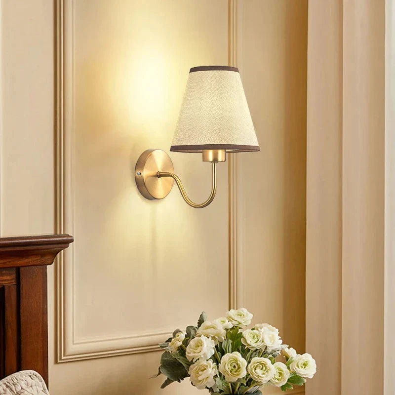 Fabric Wall Light with Timeless Design and Gentle Illumination