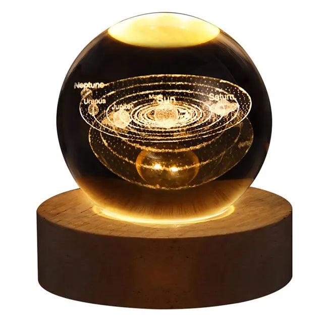 Solar System LED Table Lamp - Eco-Friendly Planet Design