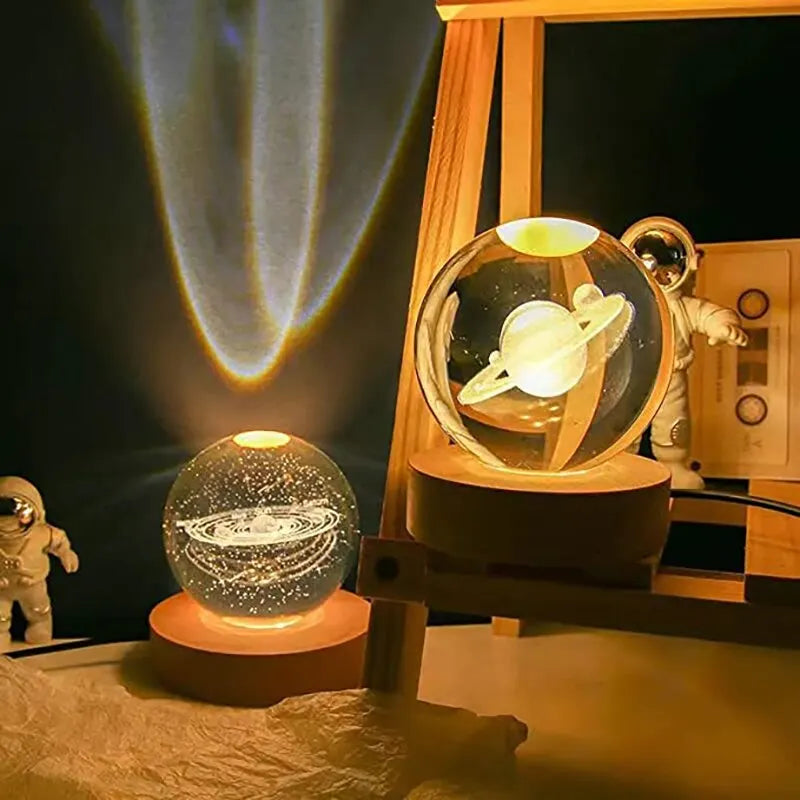 Solar System LED Table Lamp - Eco-Friendly Planet Design