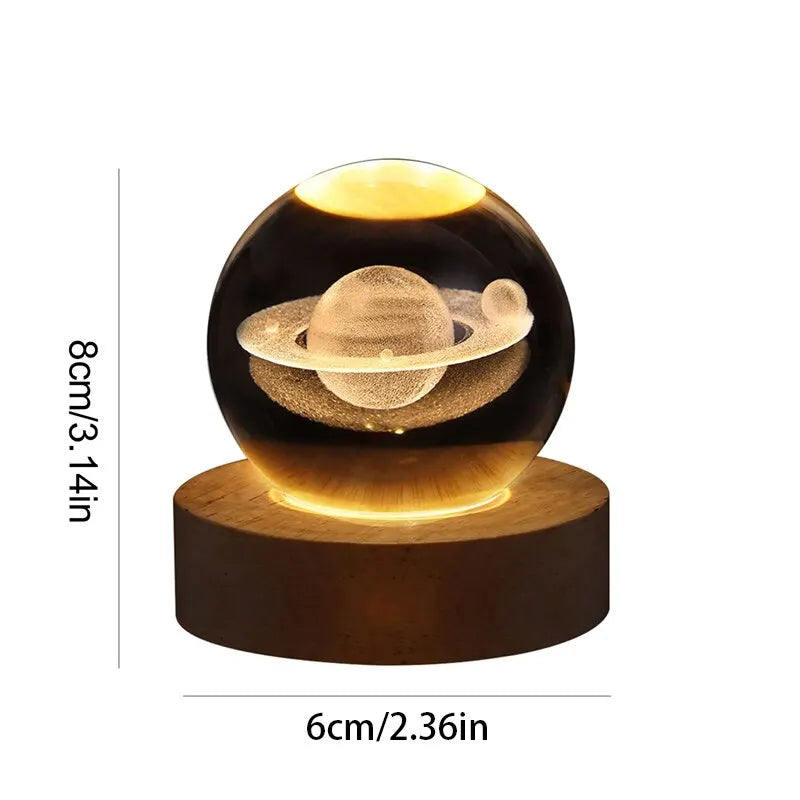 Solar System LED Table Lamp - Eco-Friendly Planet Design