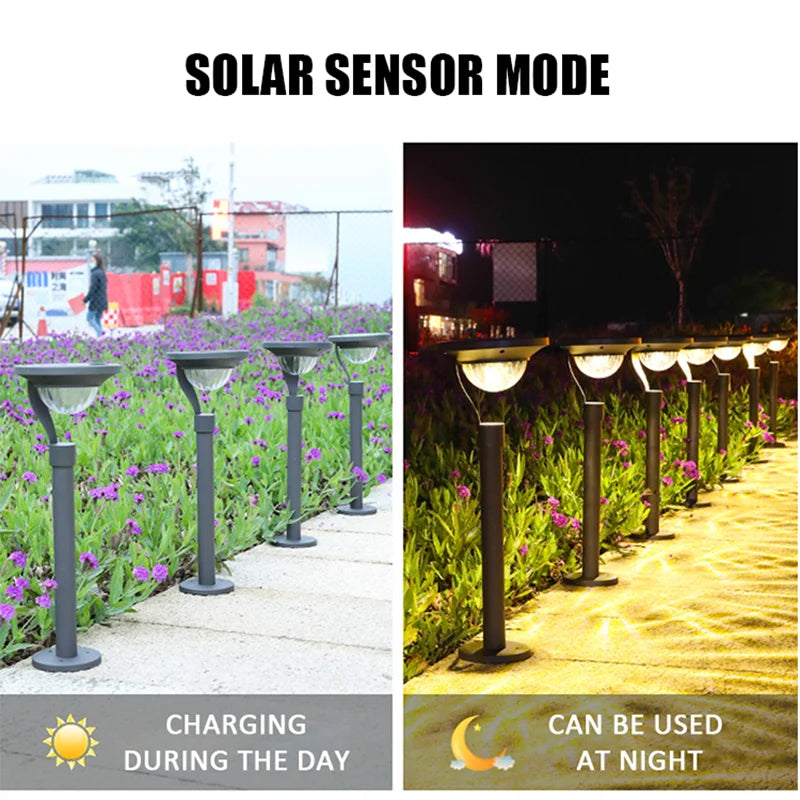 Solar-Powered LED Garden Light - Eco-Friendly Outdoor Illumination