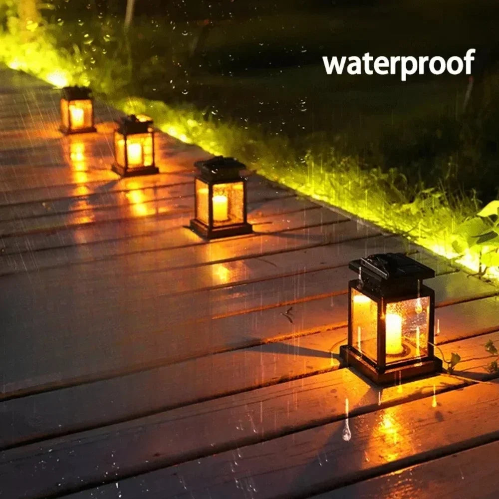 Waterproof Solar Flickering Candle Lamp