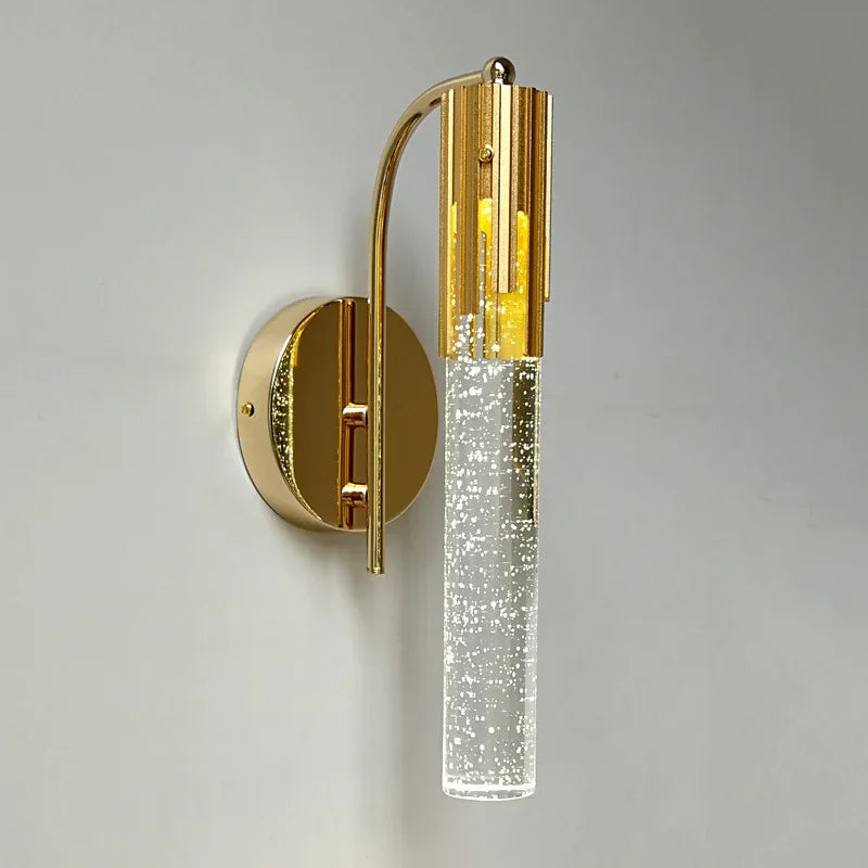 Crystal Wall Sconce with Elegant Design and Warm Illumination