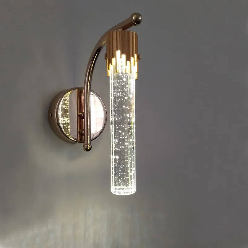 Crystal Wall Sconce with Elegant Design and Warm Illumination