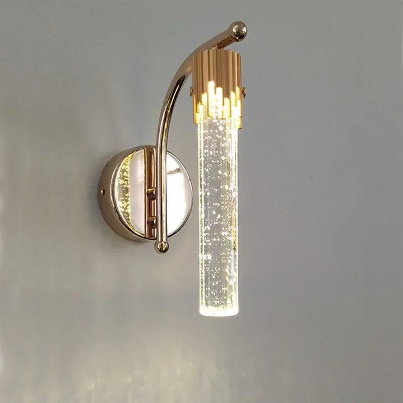 Crystal Wall Sconce with Elegant Design and Warm Illumination