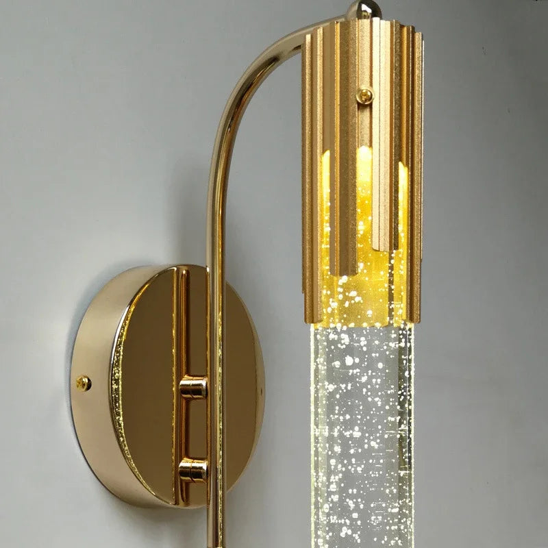 Crystal Wall Sconce with Elegant Design and Warm Illumination