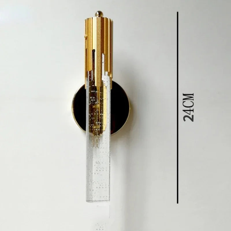 Crystal Wall Sconce with Elegant Design and Warm Illumination