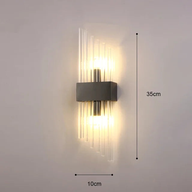 Chic LED Wall Light - Elegant Stainless Steel Design