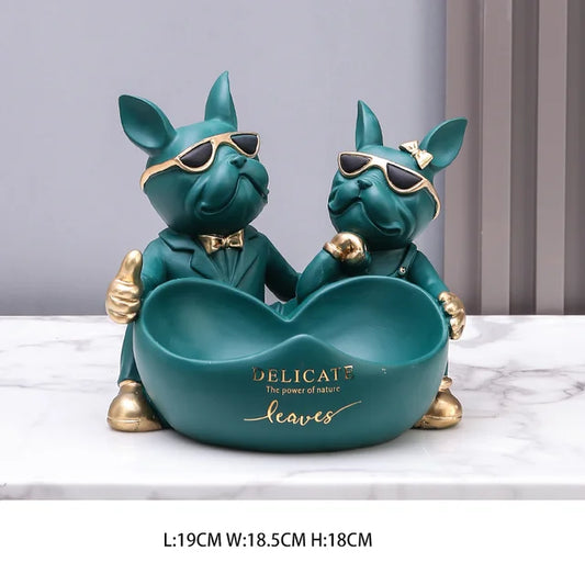 Realistic Bulldog Statue for Indoor and Outdoor Decor