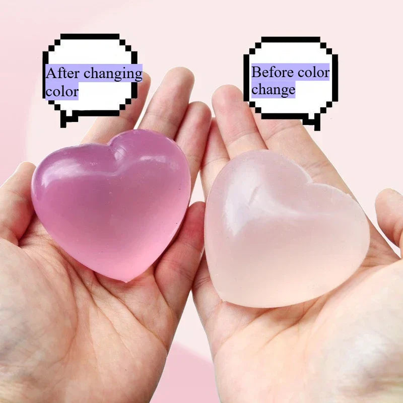Color Changing Heart Stress Relief Squeeze Toy