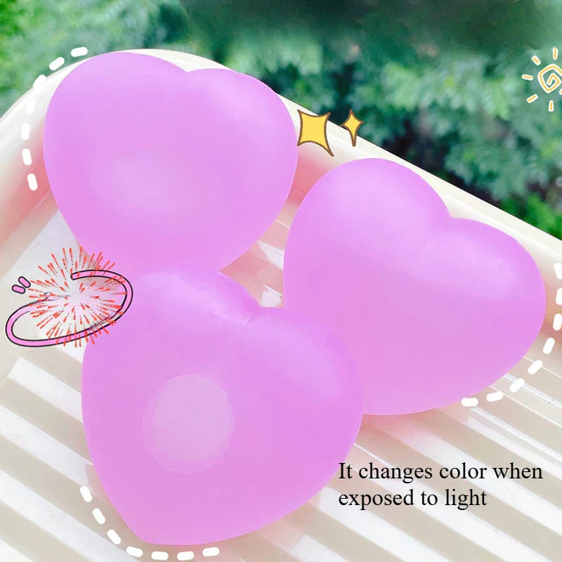 Color Changing Heart Stress Relief Squeeze Toy