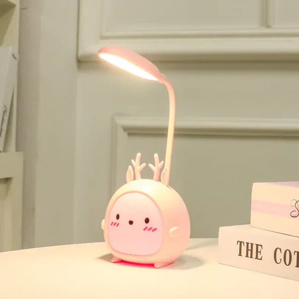 Child-Friendly USB Rechargeable Reading Lamp with Night Light