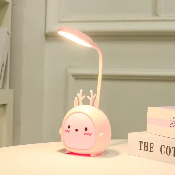 Children's Eye Protection Reading Lamp with USB Charging - Cartoon Design