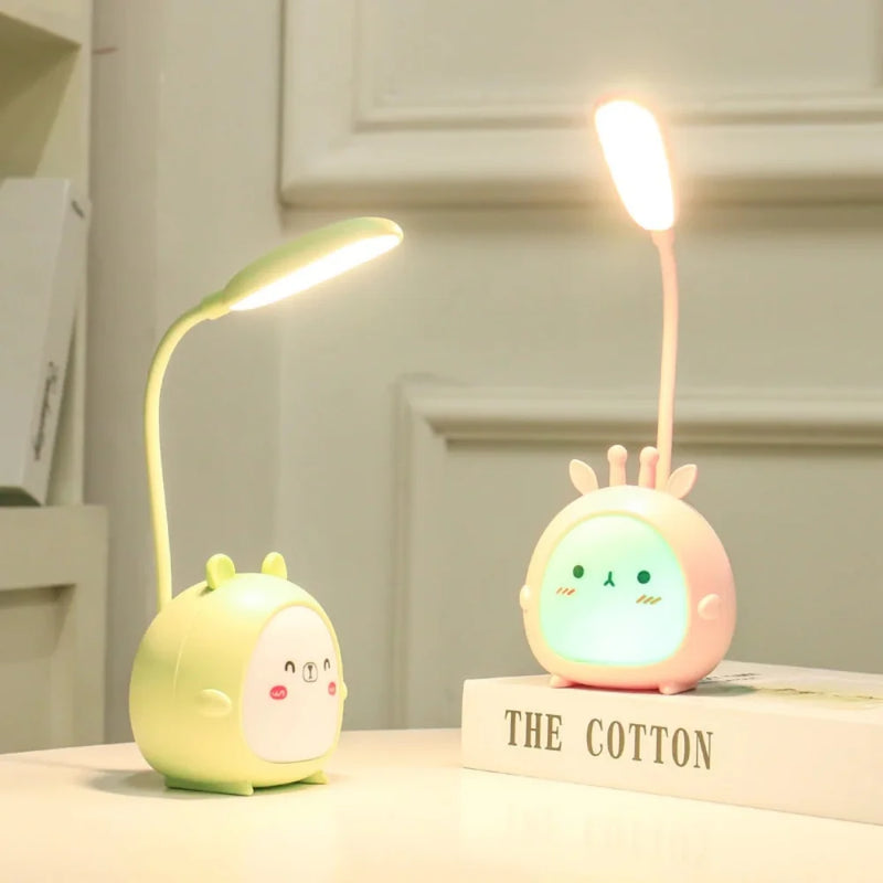Child-Friendly USB Rechargeable Reading Lamp with Night Light