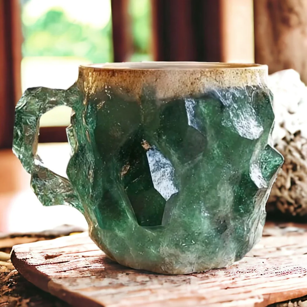 Handmade Ceramic Coffee Mug with Artistic Texture