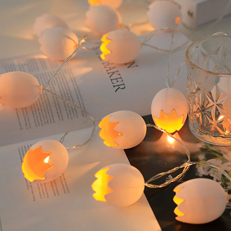 Linen String Lights with Warm Lantern Glow