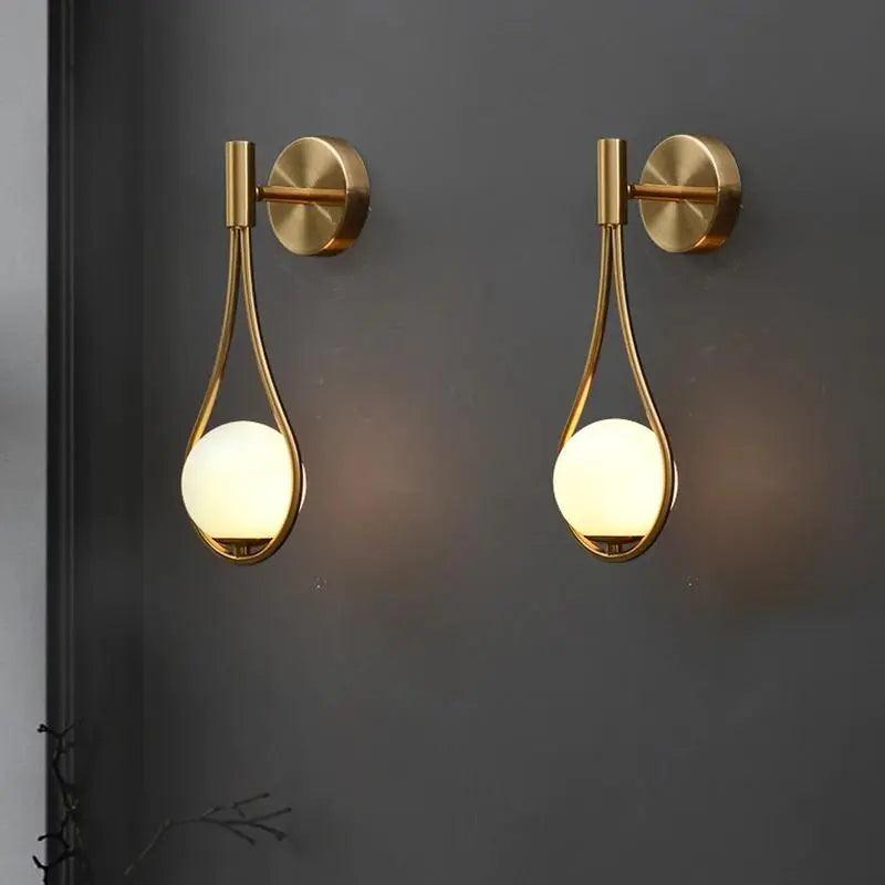 Scandinavian Modern Wall Lamp with Warm LED Light
