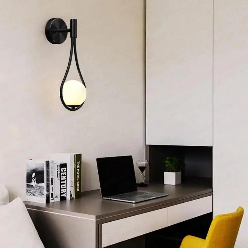 Scandinavian Modern Wall Lamp with Warm LED Light
