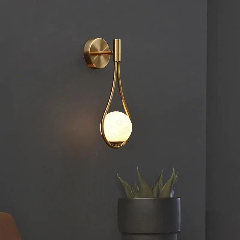 Scandinavian Modern Wall Lamp with Warm LED Light