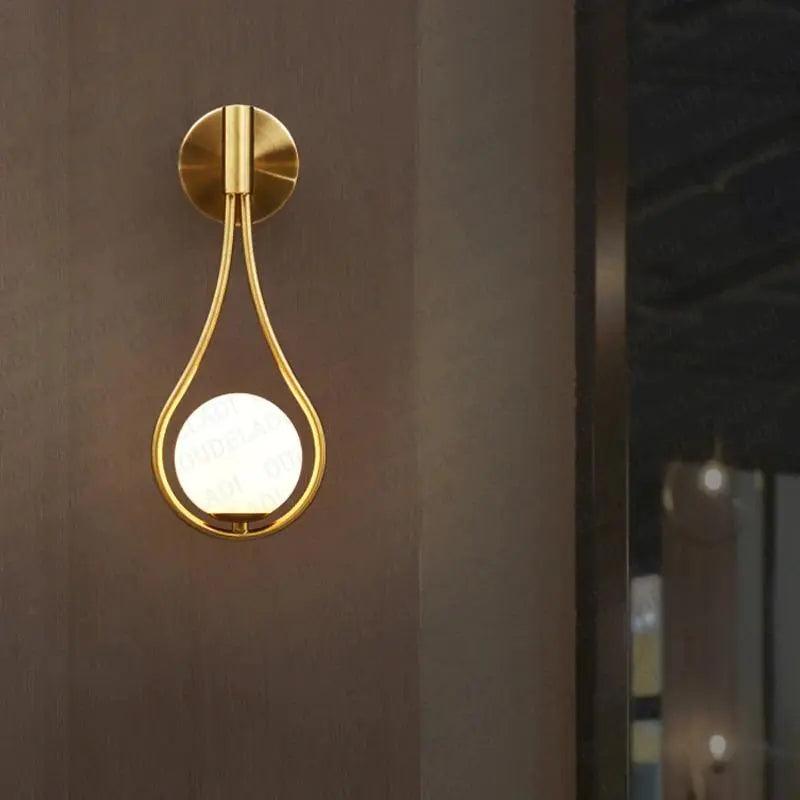 Scandinavian Modern Wall Lamp with Warm LED Light