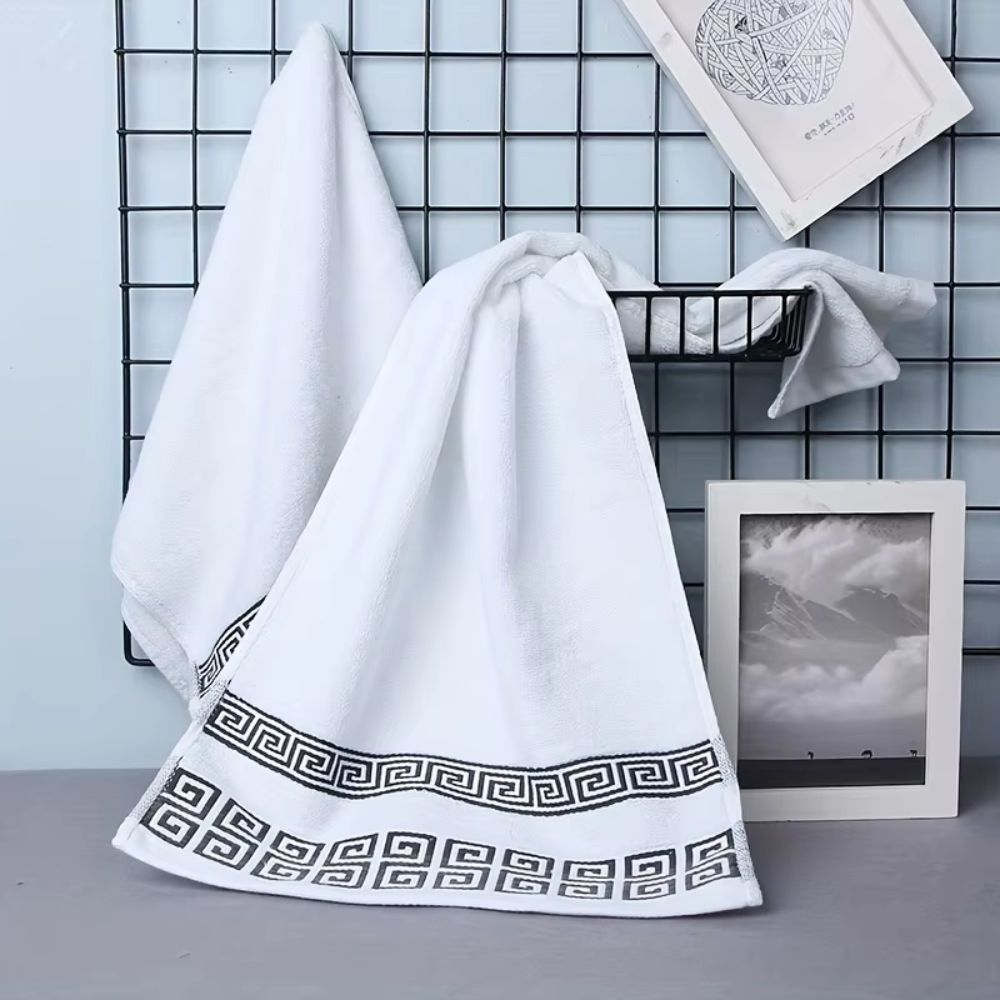 Cotton Terry Towel Set - 2 Piece, High Absorbency
