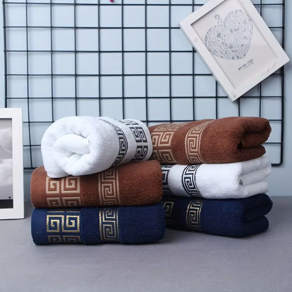 Cotton Terry Towel Set - 2 Piece, High Absorbency
