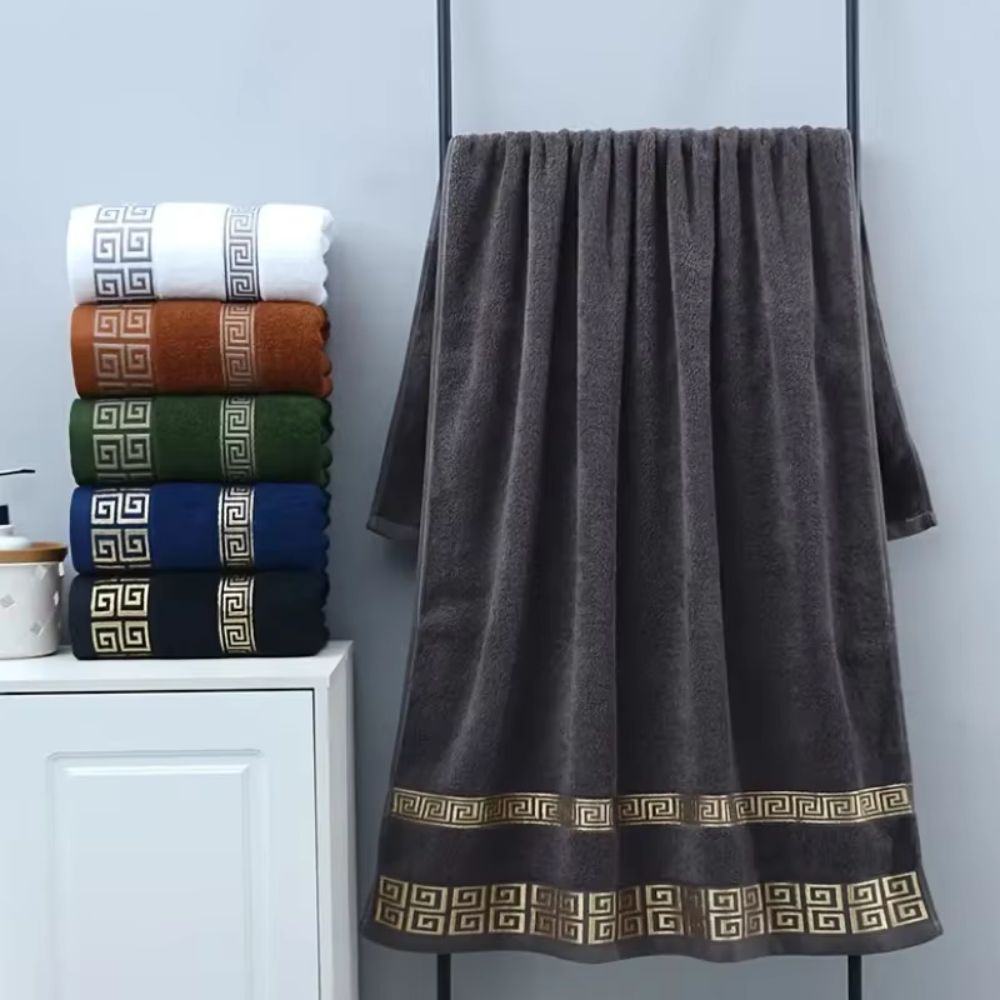 Cotton Terry Towel Set - 2 Piece, High Absorbency