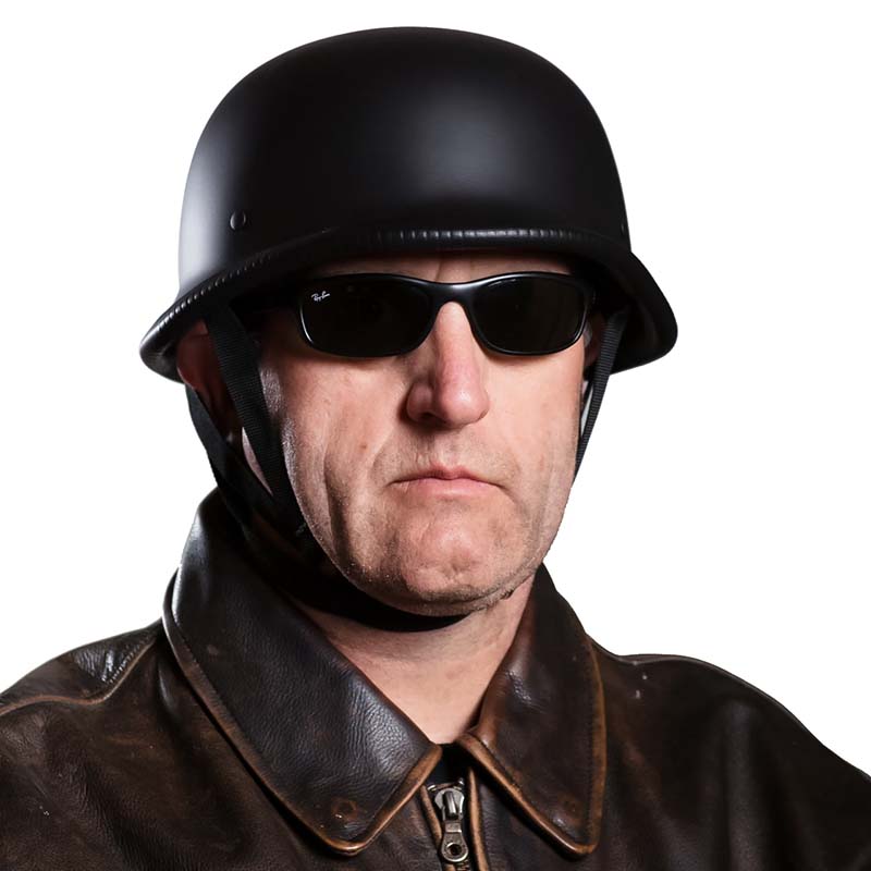 Vintage Half Face Motorcycle Helmet DOT Approved Safety Gear
