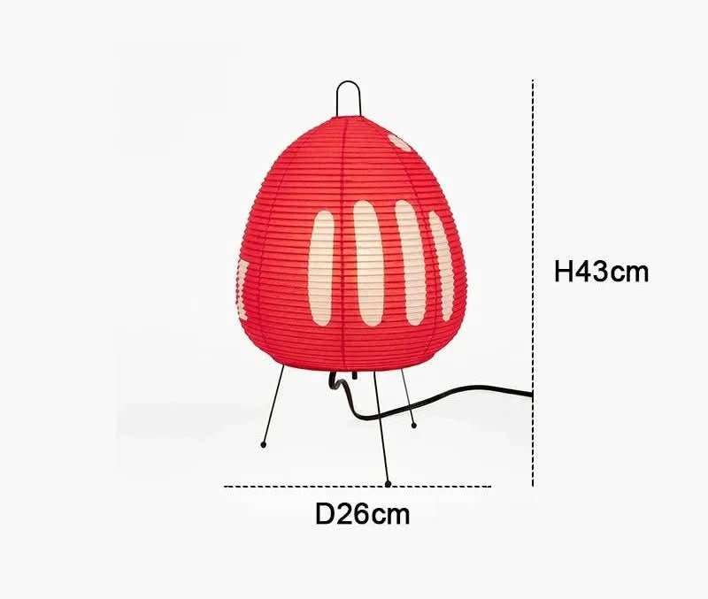 Japanese Minimalist Table Lamp with Rice Paper Shade