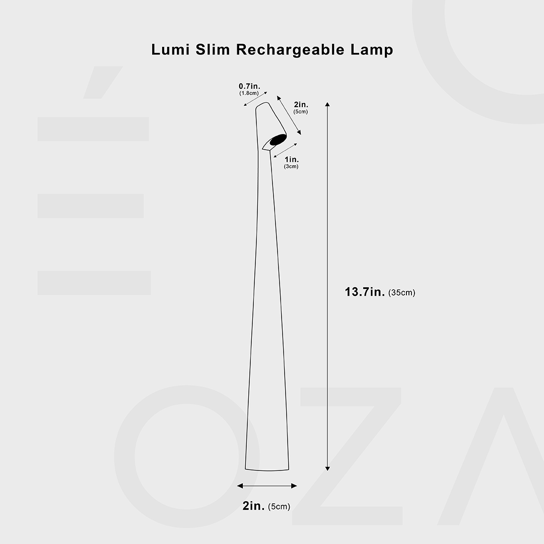 Rechargeable LED Table Lamp with Dimmable Warm Light