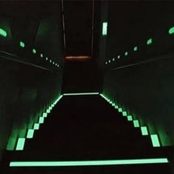 Glow In The Dark Strip Tape - Waterproof Fluorescent PVC for Indoor & Outdoor Use