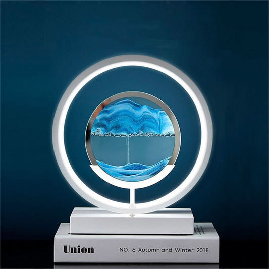 3D LED Sand Art Table Lamp with USB Charging