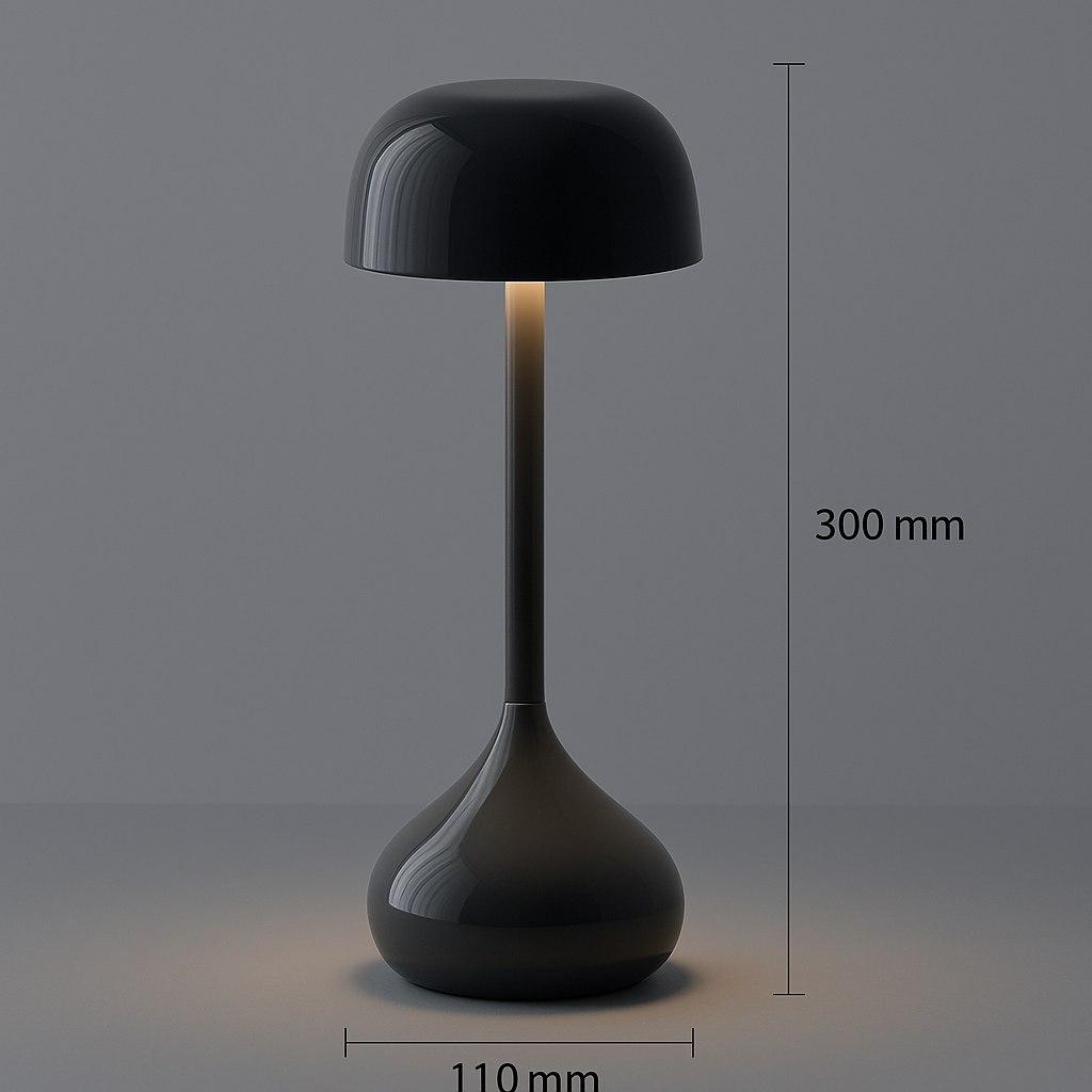 Rechargeable Touch-Sensitive Desk Lamp with Adjustable Warm and Neutral Light