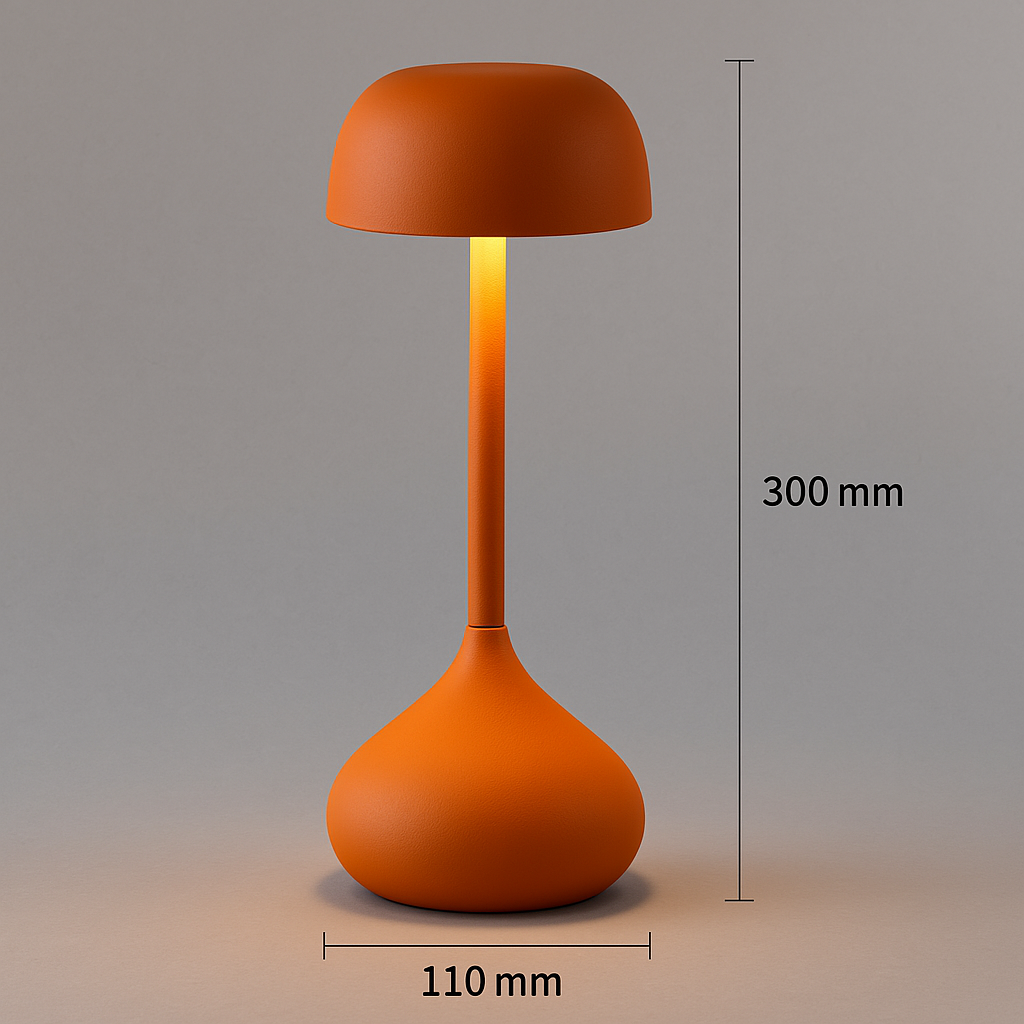 Rechargeable Touch-Sensitive Desk Lamp with Adjustable Warm and Neutral Light